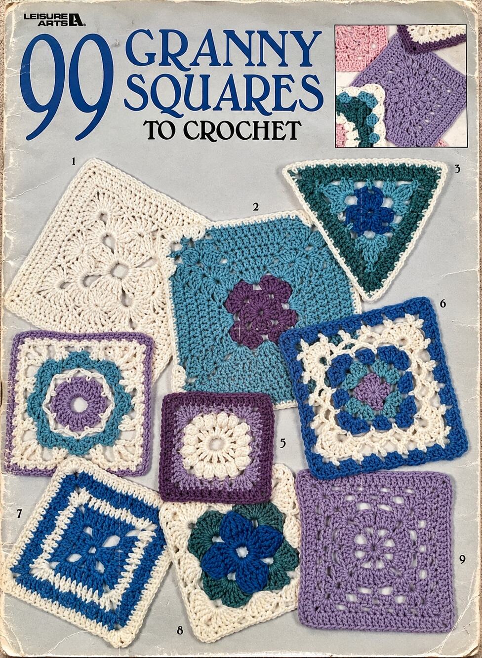 Leisure Arts 99 Granny Squares to Crochet Book